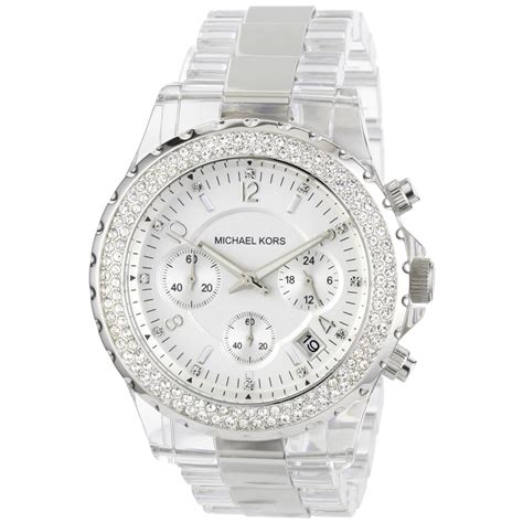 relogio michael kors pulseira transparente|michael kors ladies watches.